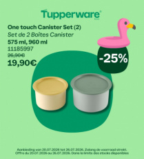 Tupperware weekpromo — Onetouch kommen set